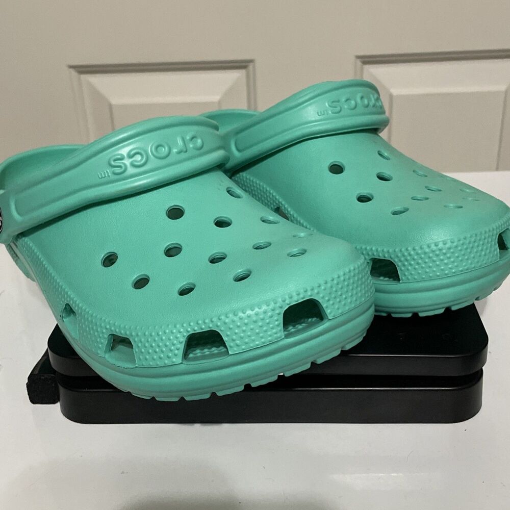 Crocs Classic Clog K Youth Teal Green 206991 New Size J5